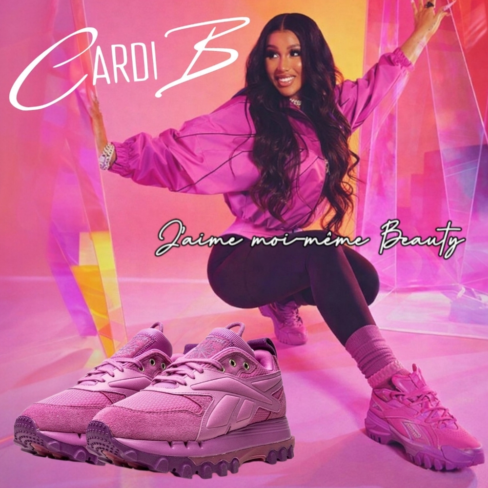 Cardi B × REEBOK PURPLE/PINK Sneakers NEW IN BOX SIZE 10